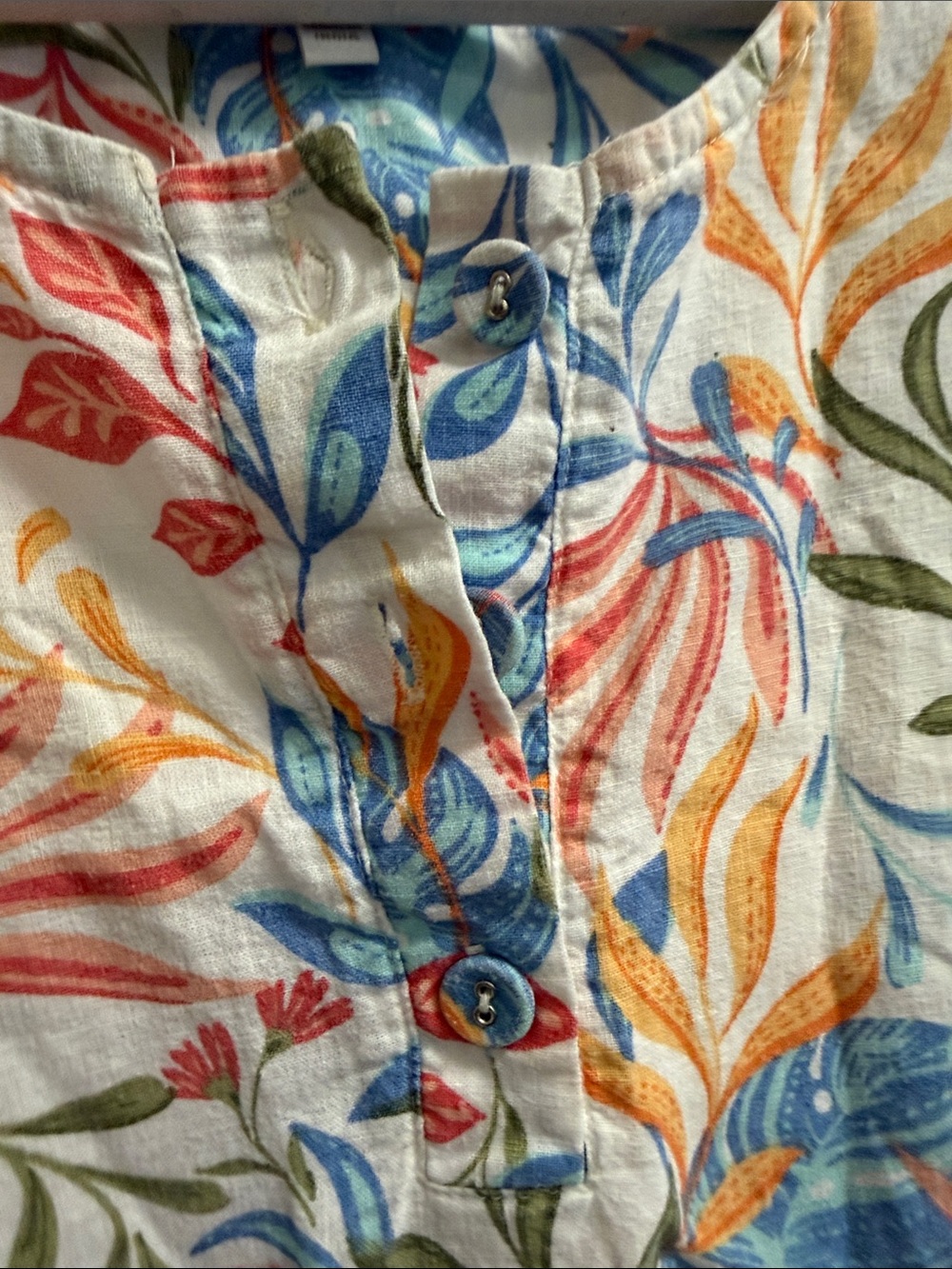 Coral Bay Linen Blend Blouse - Picture 4 of 5
